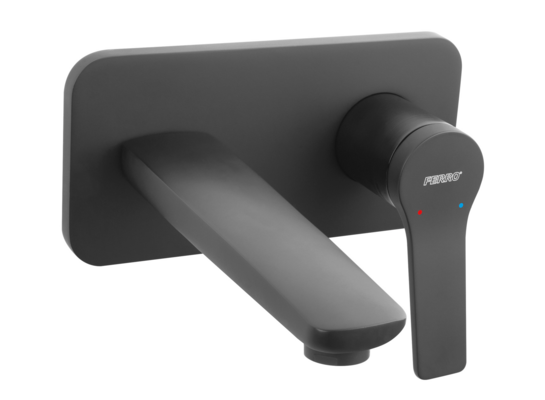 Bateria umywalkowa, podtynkowa NEXUS czarna