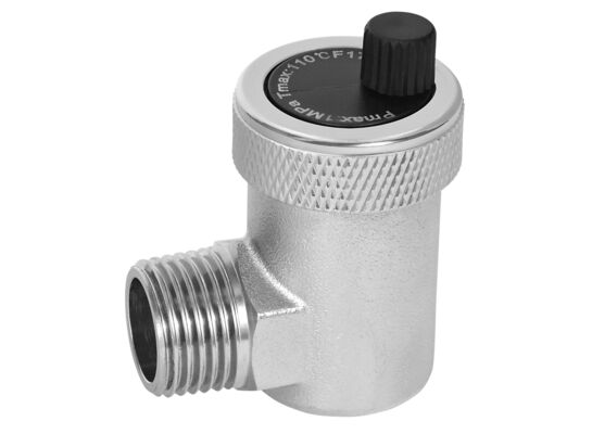 Odpowietrznik automatyczny 1/2" boczny, niklowany