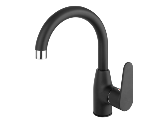 Bateria umywalkowa z obrotowa wylewką CORDOBA czarna