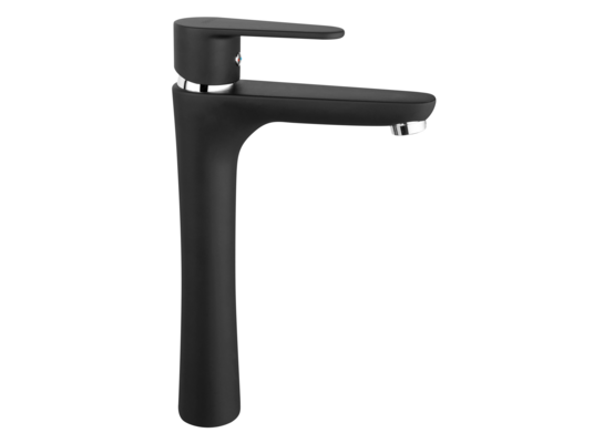 Bateria umywalkowa, nablatowa CORDOBA czarna