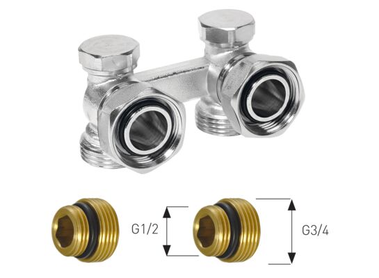 Zawór przyłączeniowy grzejnikowy kątowy LZ07Y+69190000Y