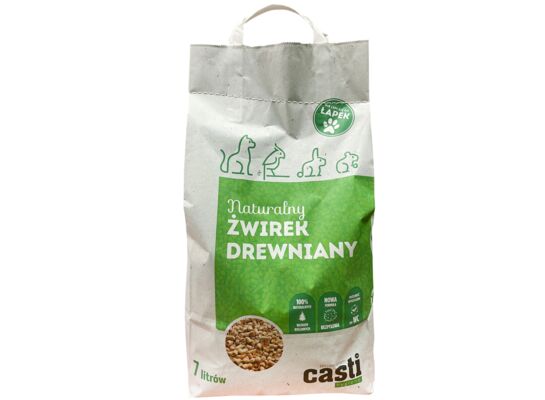 Żwirek drewniany uniwersalny zapach naturalny 7 l CASTI