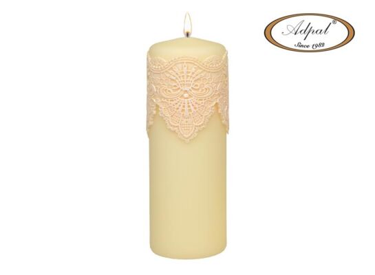 Świeca pieńkowa 200 x 70 koronka IV lakier matowy ecru