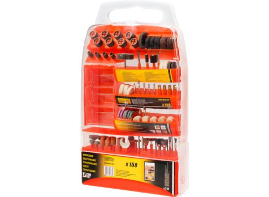 Wiertło frez szczotka, zestaw: Mini - 150 sztuk Condor