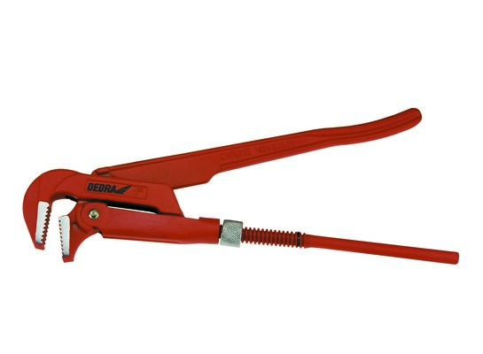 Klucz nastawny do rur, szczęka prosta 1,5" kąt 90 stopni DEDRA