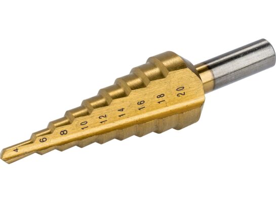 Wiertło stopniowe tytanowane 4 - 20 mm Condor