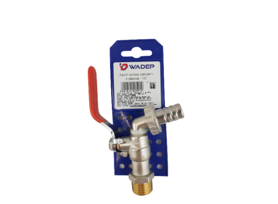 Zawór kulowy czerpalny do węża z dławicą - 1/2" WADEP