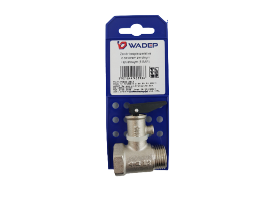 Zawór bezpieczeństwa z zaworem zwrotnym i spustowym WADEP