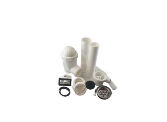 Syfon butelkowy do zlewu z sitkiem metalowym i z przelewem - pojedynczy WADEP