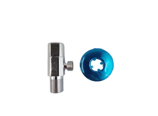 Zawór kątowy kulowy z głowicą ceramiczną kwadratowy - 1/2"x3/8" WADEP