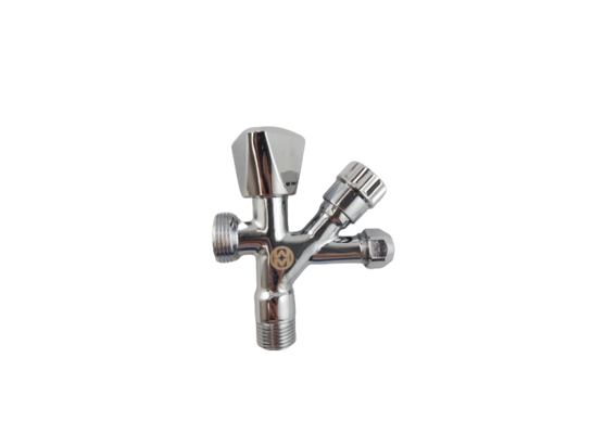 Zawór kulowy wielofunkcyjny - 3/8"x1/2"x3/4" WADEP