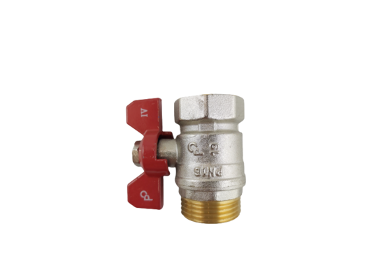 Zawór kulowy przelotowy motylkowy WZMOCNIONY W-Z - 1" WADEP