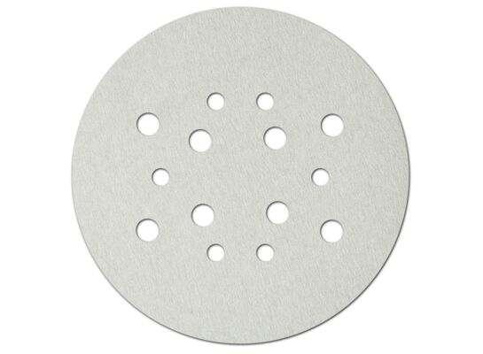 Tarczki ścierne z otworami do szlifierek do gipsu DEDRA DED7749uw4 białe, uniwersalne, 225 mm, gr.150, rzep, 5 szt