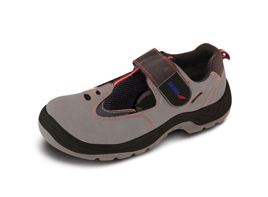 Sandały bezpieczne buty BHP DEDRA BH9D2-39 nubuk PU rozmiar 39 kat.S1 SRC