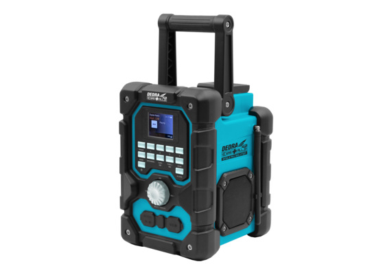 Radio budowlane 230 V/18 V DAB+/FM bluetooth USB DEDRA