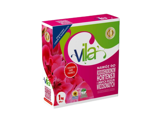 Nawóz do rododendronów, hortensji, roślin wrzosowatych 1 kg vila