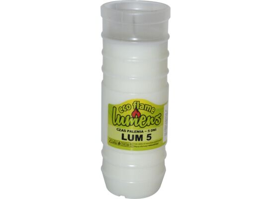 Wkład parafinowy LUM5 5 dni art. 4023 18 cm biały