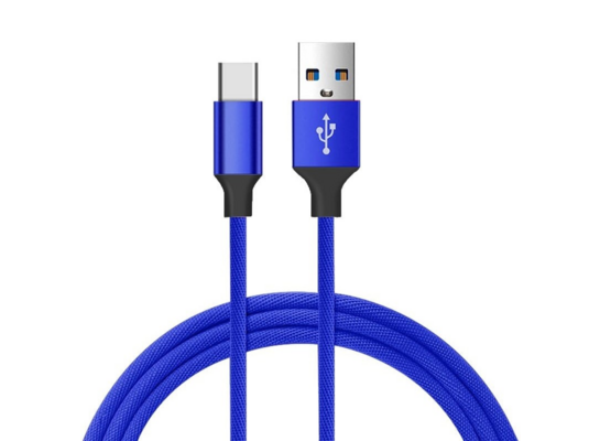 Kabel USB - USB typ C niebieski 1,5 m VA0003 VAYOX
