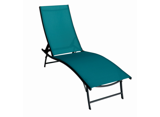 Leżanka 182 x 55 cm turkusowa