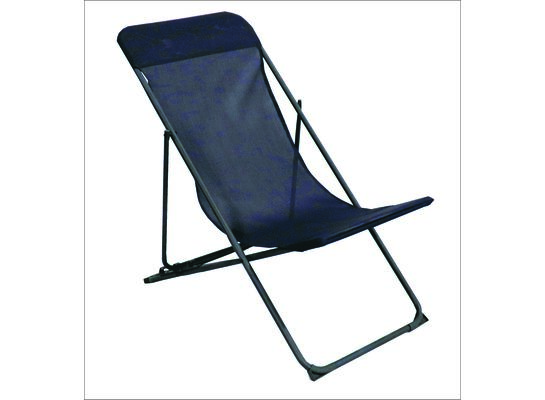 Leżak plażowy 82 x 55 cm szary