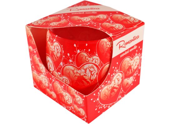 Świeca szklanka powlekana 100 g romantica