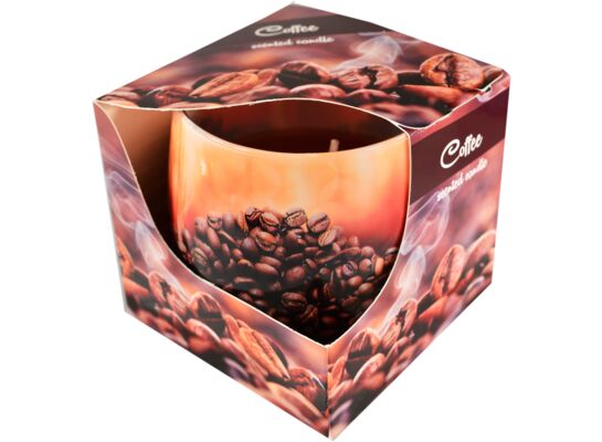 Świeca szklanka powlekana 100 g kawa