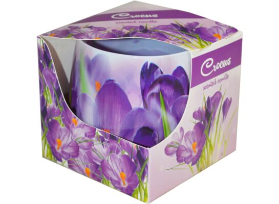 Świeca szklanka powlekana 100 g krokus
