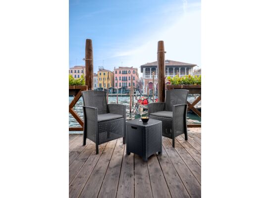 Zestaw Lido 2-osobowy grafitowy