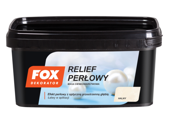 Masa cienkowarstwowa RELIEF PERŁOWY HALNY 1 kg FOX