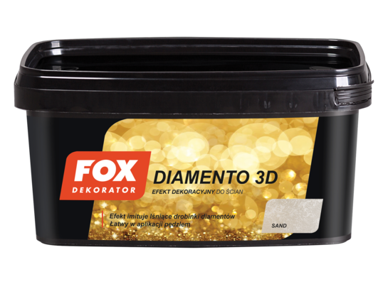 Farba dekoracyjny DIAMENTO 3D 0017 SAND 1 l FOX