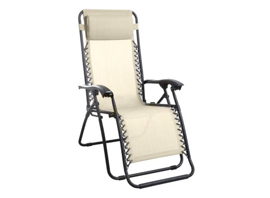 Leżak ogrodowy Delux beżowy MIRPOL