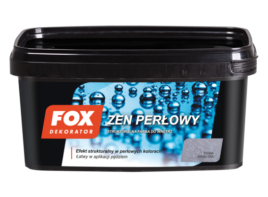 Farba dekoracyjna ZEN PERŁOWY 0001 ZIEMIA KASELSKA 1 l FOX