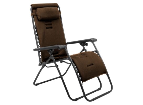 Leżak ogrodowy Delux 3d czarny MIRPOL