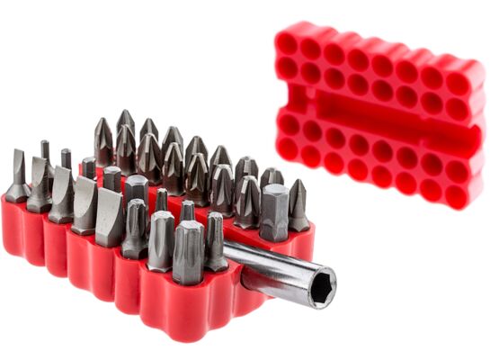 Końcówka z uchwytem magnetycznym 25 mm, zestaw: 33 sztuki Condor