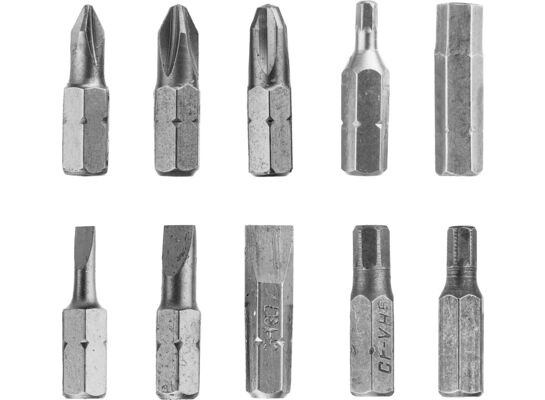 Końcówka SL3 x 5 x 7, PH1 x 2 x 3, H3 x 4 x 5 x 6 x 25 mm, zestaw: 10 sztuk Condor