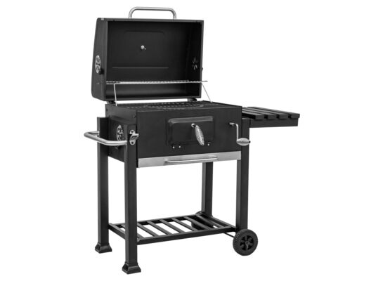 Grill węglowy ANGULAR na kółkach z pokrywą MIRPOL