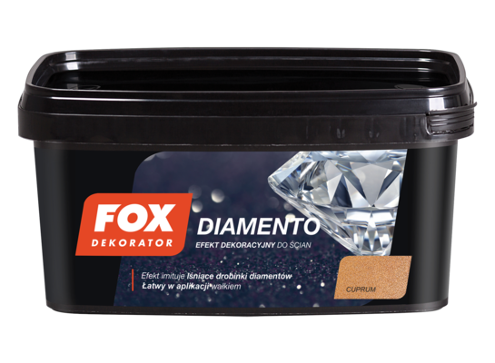 Farba dekoracyjny DIAMENTO 0008 CUPRUM 1 l FOX
