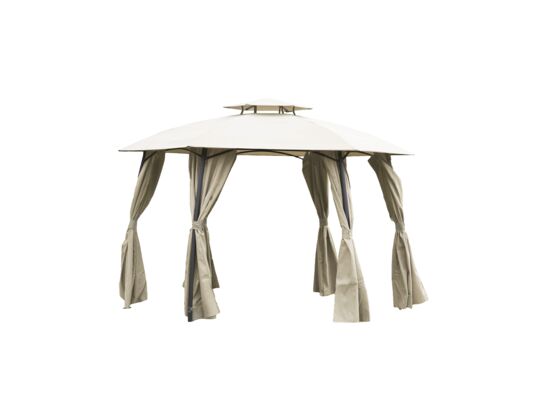 Pawilon ogrodowy okrągły Gavi 2 beżowy