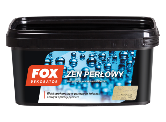 Farba dekoracyjna ZEN PERŁOWY 0003 NATURALNY LEN 1 l FOX