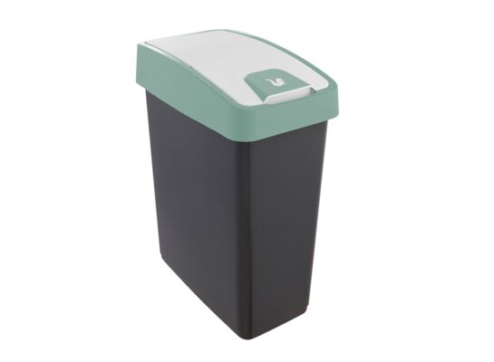 Kosz na śmieci z naciskaną pokrywą Magne 25 l zielony keeeper