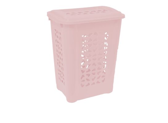 Kosz do bielizny Per 60 l różowy keeeper