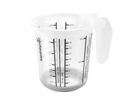 Kubek z miarką Massimo 0,5 l szary keeeper