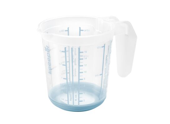 Kubek z miarką Massimo 0,5 l niebieski keeeper