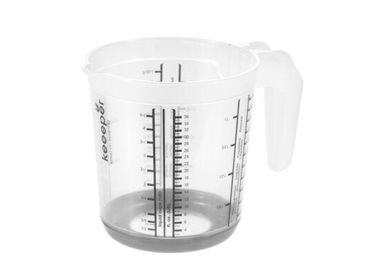 Kubek z miarką Massimo 1 l szary keeeper