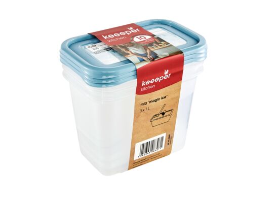Zestaw pojemników Magic Ice 3 x 1 l keeeper