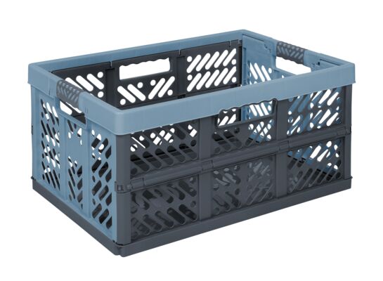 Kosz składany Ben z miękkimi uchwytami 45 l niebieski keeeper