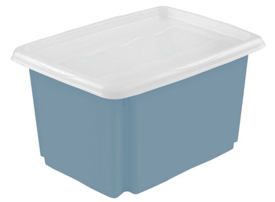 Skrzynka obrotowa z pokrywą Emil&Emilia 30 l niebieski keeeper