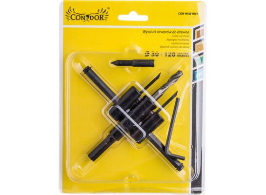 Wycinak otworów do drewna 30 - 120 mm Condor
