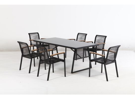 Zestaw mebli ogrodowych Colon antracyt MIRPOL