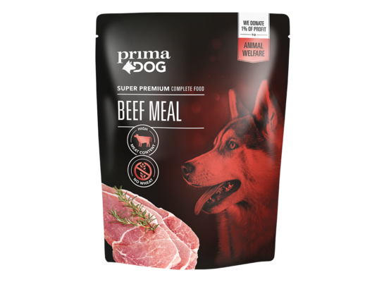 Karma dla psa 260 g danie z wołowiną Prima Dog